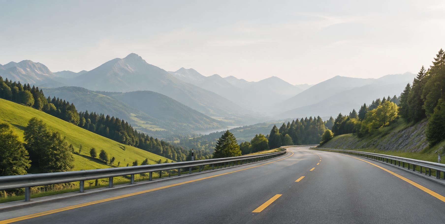 Autobahn durch das bayerische Alpenvorland