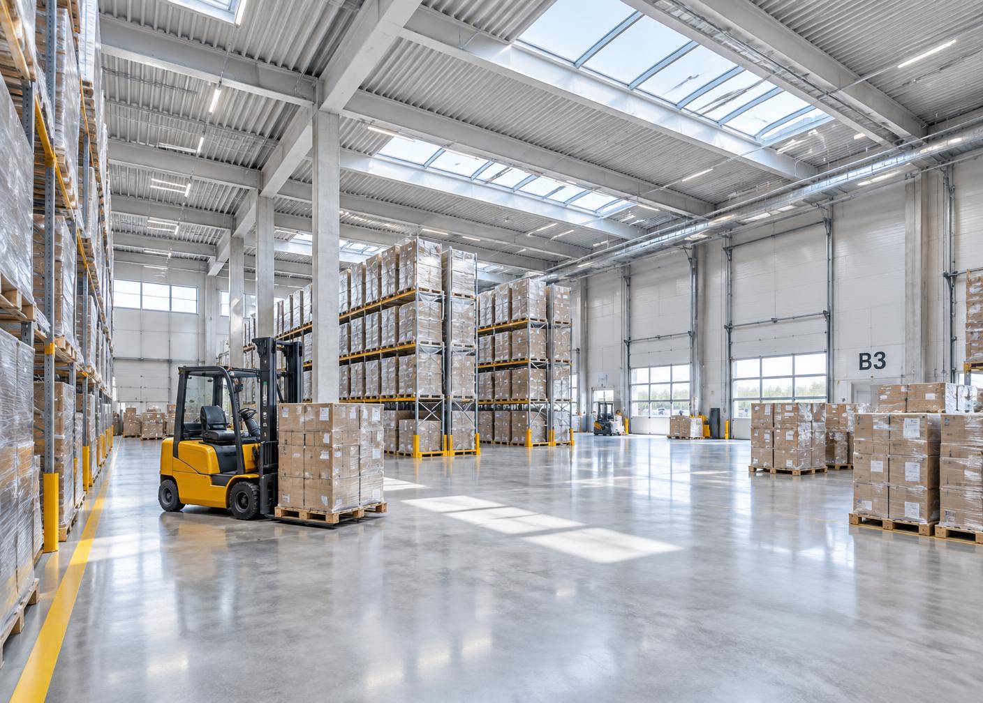 Beheizte Lager- und Logistikhalle